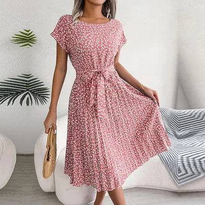 Anabelle™ – Plissee-Midikleid mit Blumenmuster