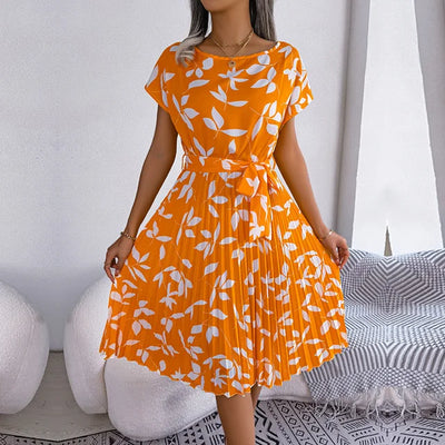 Anabelle™ – Plissee-Midikleid mit Blumenmuster