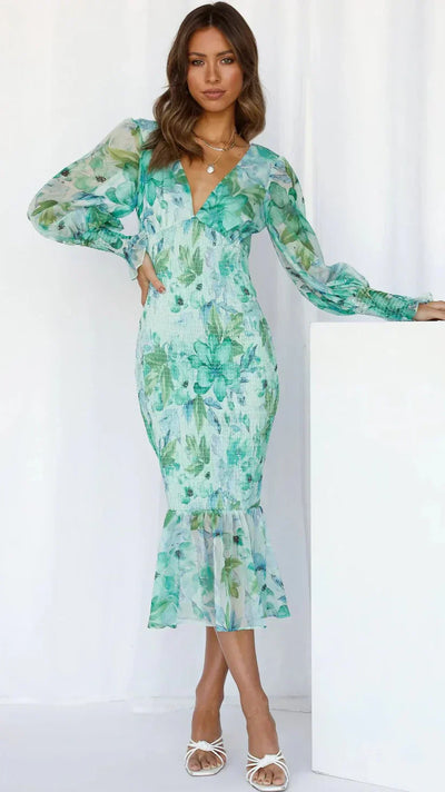 Amara | Atemberaubendes Blumenkleid