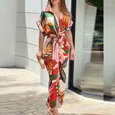 Fern – Kleid mit Volantkragen und hoher Taille 