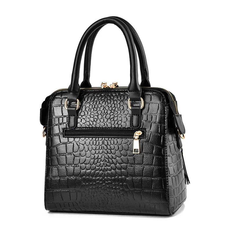 Sofie® Handtasche mit Krokodil-Prägung aus Leder