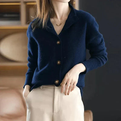Aria Cozy Button-Up Cardigan