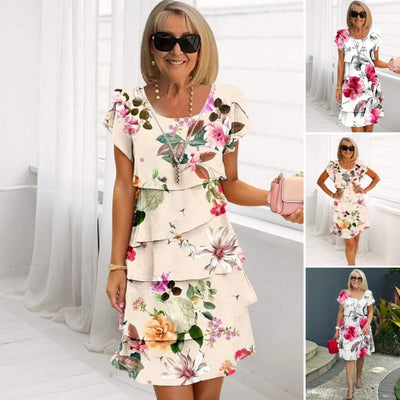 Lyra – Anmutiges, elegantes Kleid mit Blumenmuster