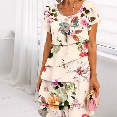 Lyra – Anmutiges, elegantes Kleid mit Blumenmuster