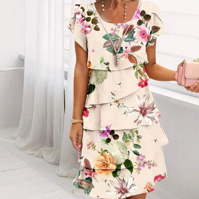 Lyra – Anmutiges, elegantes Kleid mit Blumenmuster