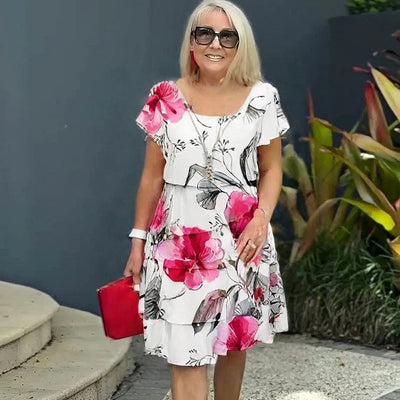 Lyra – Anmutiges, elegantes Kleid mit Blumenmuster